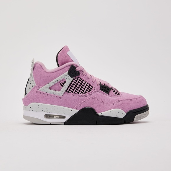 Women’s Air Jordan 4 Retro- Orchid - Picture 4 of 9